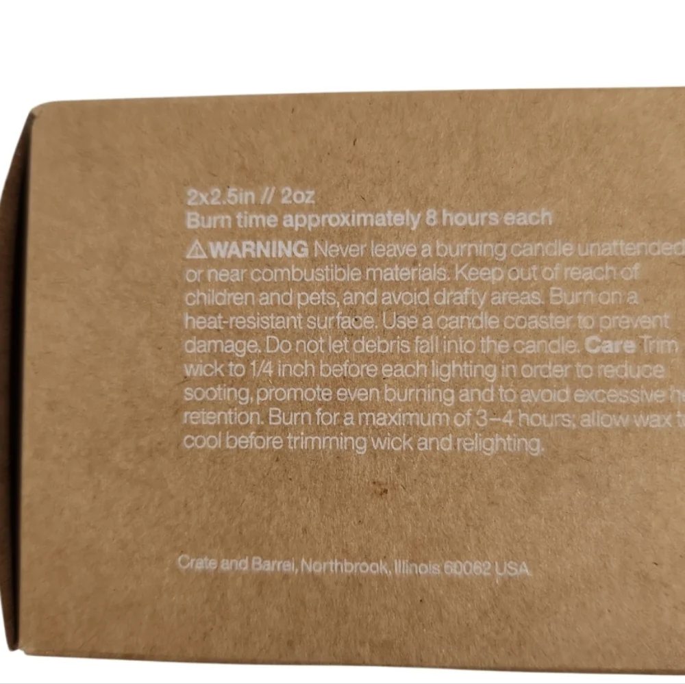 Crate & Barrel Speckled Egg Candle Set NIB